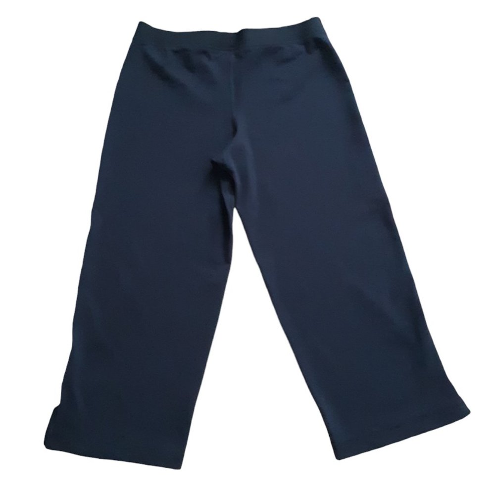 Adidas Y2K Yoga Pants Cropped Wide Leg Vintage 2010 Size Large - Picture 2 of 5